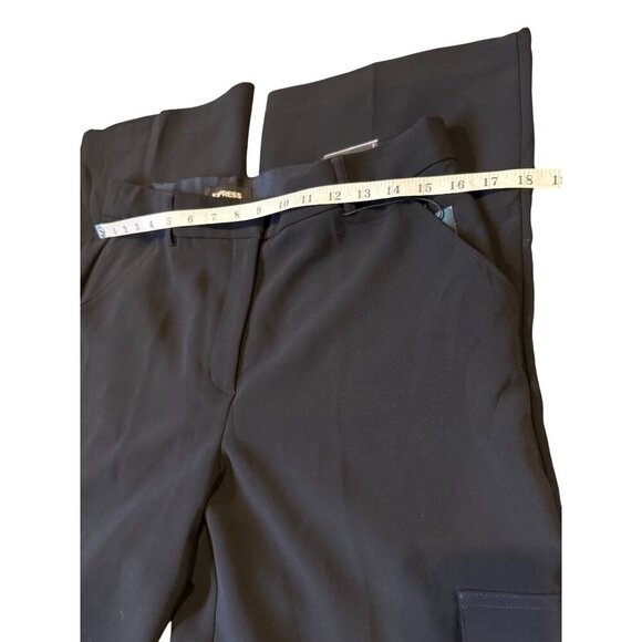 Express Womens Black High-Rise Cargo Trousers Size 12R - NWT - Picture 8 of 12